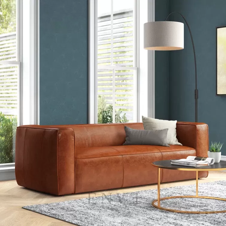 Sofa Kulit Minimalis 3 Seater