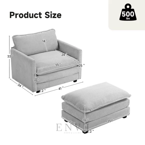 Ukuran Kursi Sofa Malas Minimalis