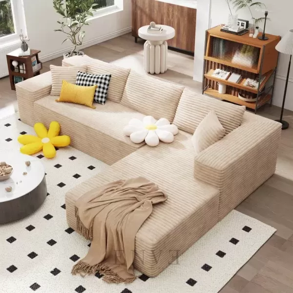kursi sofa leter l minimalis modern
