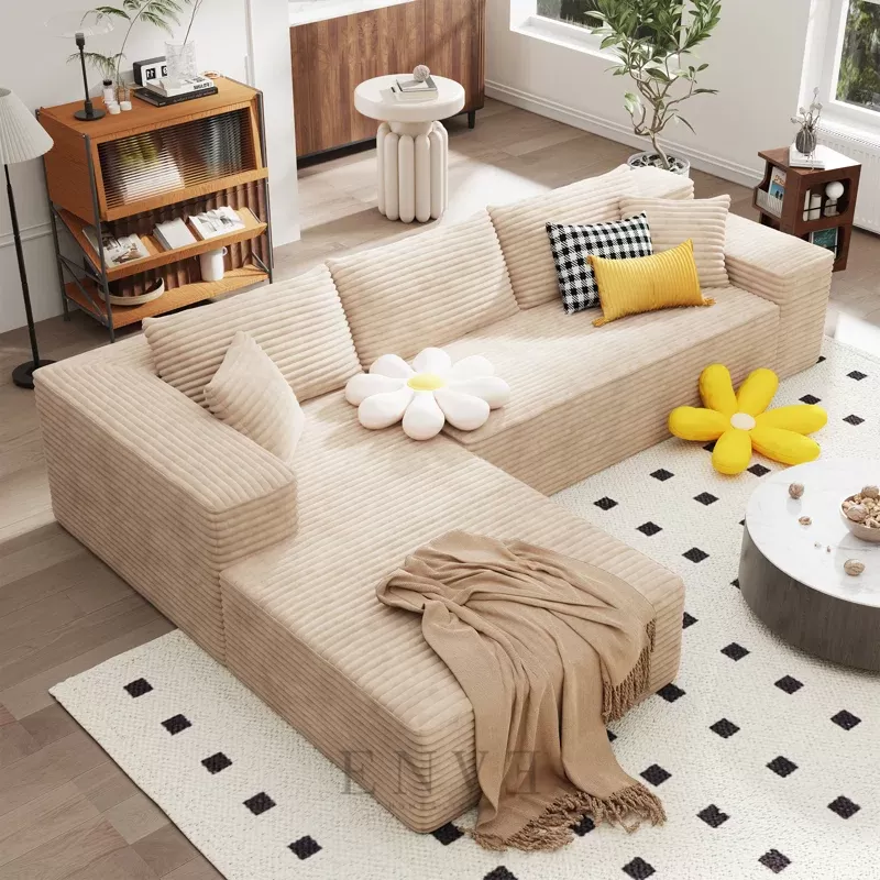 kursi sofa leter l minimalis