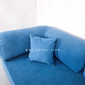 Sofa Teddy 200 Sapphire Conduroy | Sofa Modern Minimalis Viral