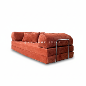 Sofa Teddy 200 Cognag | Sofa Modern Minimalis Viral