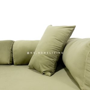 Sofa Teddy 200 Olive Velvet | Sofa Modern Minimalis Viral