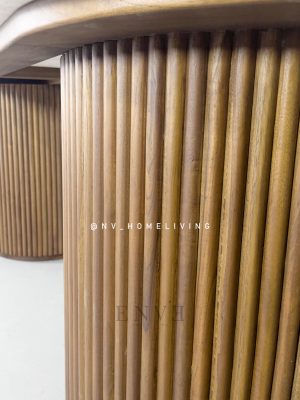 Meja Makan Salur Jati Minimalis Modern