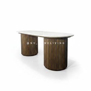 Meja Makan Salur Jati Minimalis Modern